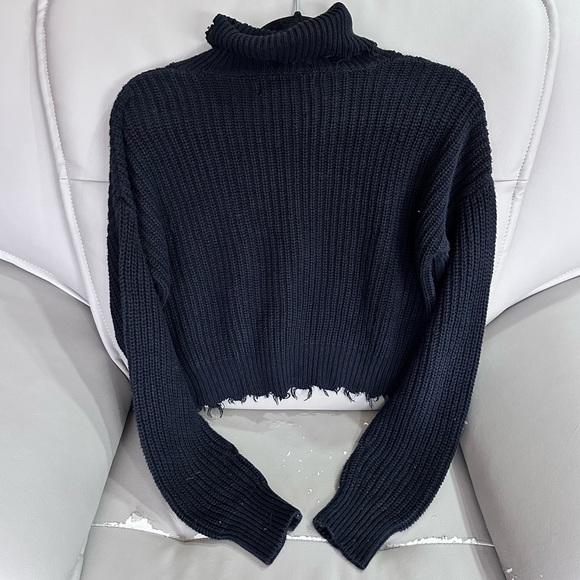 Forever 21 f21 Cropped Ribbed Turtleneck Sweater - Picture 6 of 6